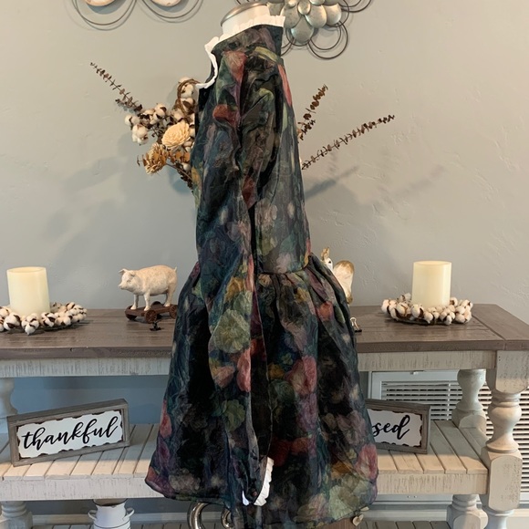 Selkie Dark Floral Long Sleeve Dress - Picture 4 of 11